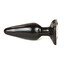 Black Latex Butt Plug – Medium
